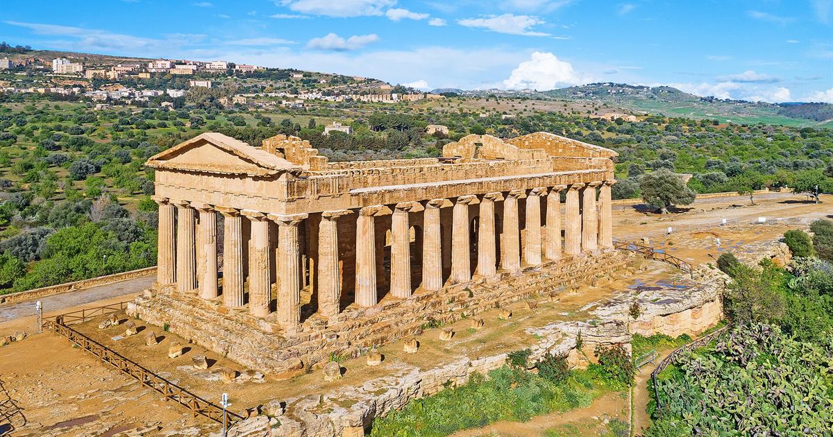 Il Tempio della Concordia nella Valle dei Templi di Agrigento